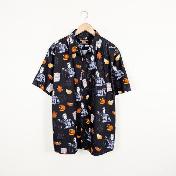 MOB Middle of Beyond Halloween Michael Myers Print SS Shirt Size XL - Picture 1 of 7